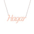 Gold Name Necklace - Hagar